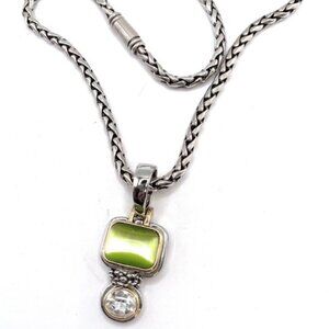 Premier Designs Green Pendant Necklace - 0414